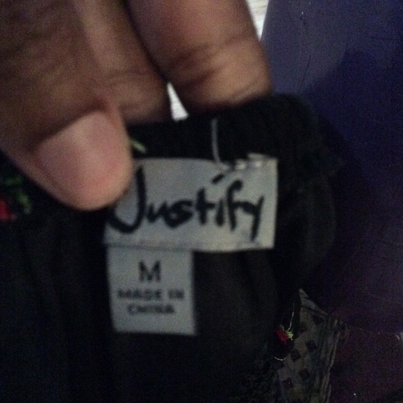 Sundress black with rose print M - Picture 6 of 6